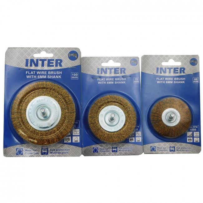 Συρματόβουρτσα Αξονάκι Blister Inter