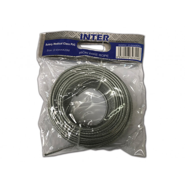 Σύρμα Επενδεδυμένο Απλώματος 2,4mmX25m Inter