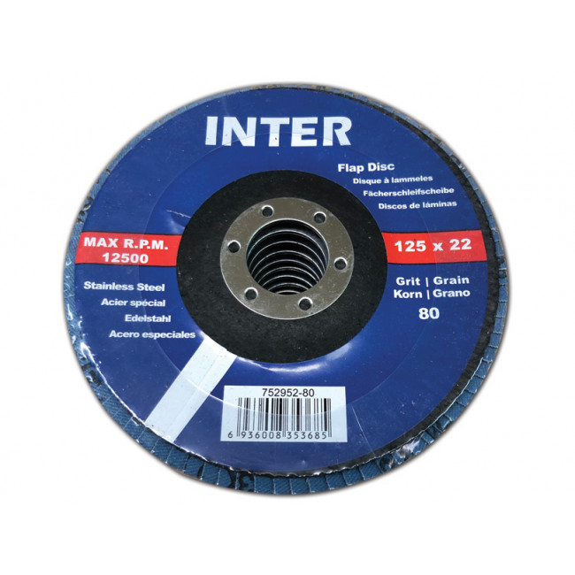 Δίσκος Flap Λείανσης Ζιρκόνι Inter