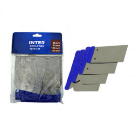 Σετ Σπάτουλες Ατσάλινες 4τεμ. Μπλέ Inter