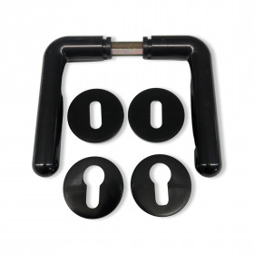 Πόμολο Μεσόπορτας Πλαστικό με Ροζέτα 310/40 Νεοξαλ